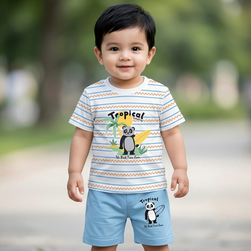 Kids Shirt & Short Set Panda
