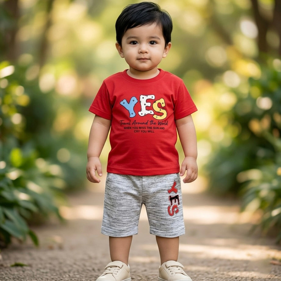 Kids Shirt & Short Set YES
