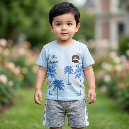 Kids Shirt & Short Set Palm Trees