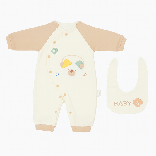 Music Pupp Quilted 2 Piece Romper Set