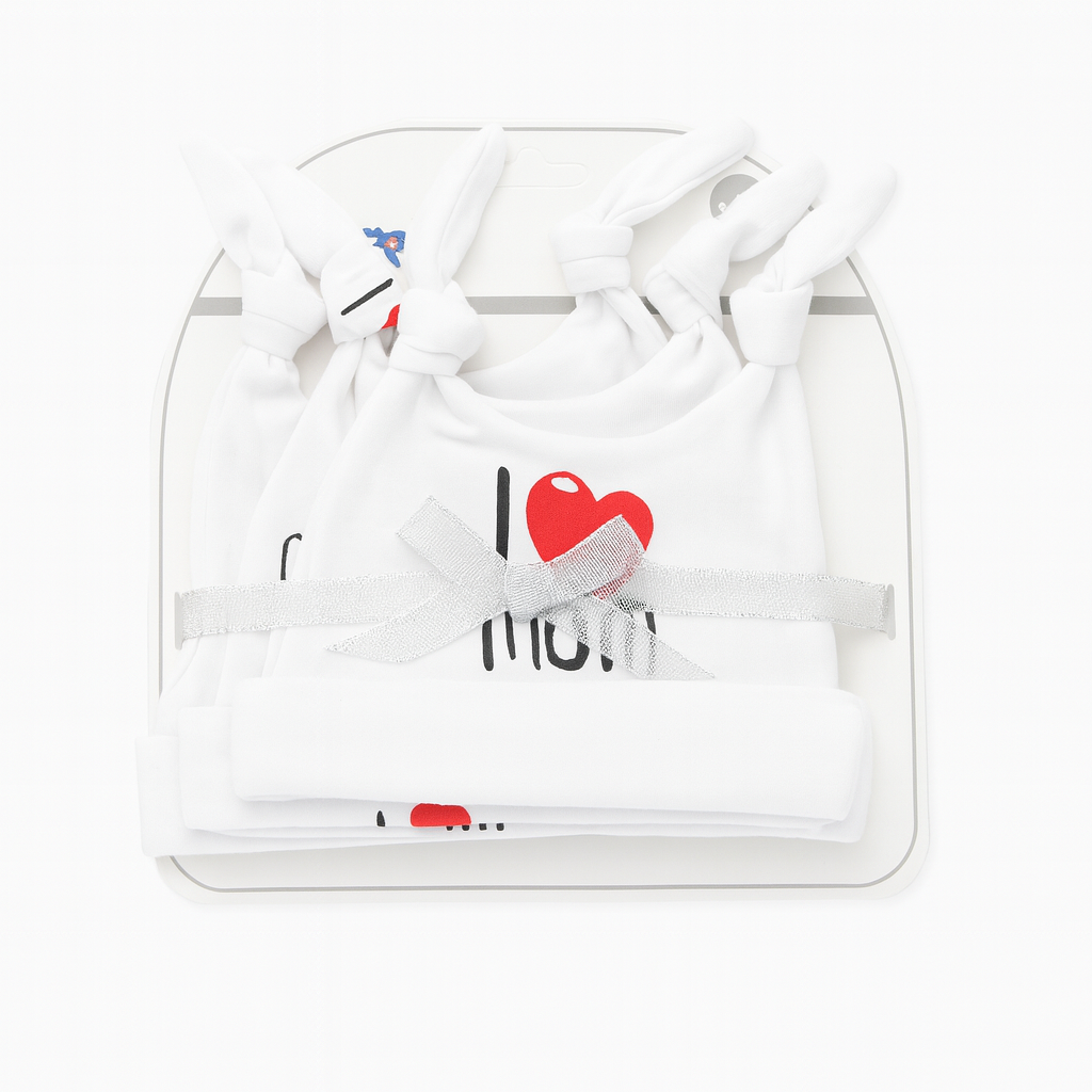 Sunnozy Love Mum 3 Piece Cotton Cap