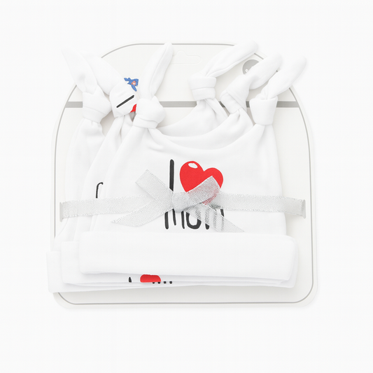 Sunnozy Love Mum 3 Piece Cotton Cap
