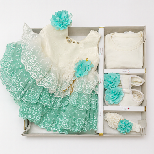 Sleeveless Floral Frock 5 Piece Starter Set