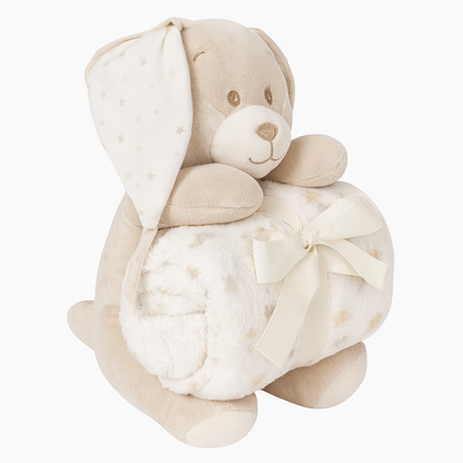 Sunnozy Bear Blanket With Plush Toy (PREMIUM)