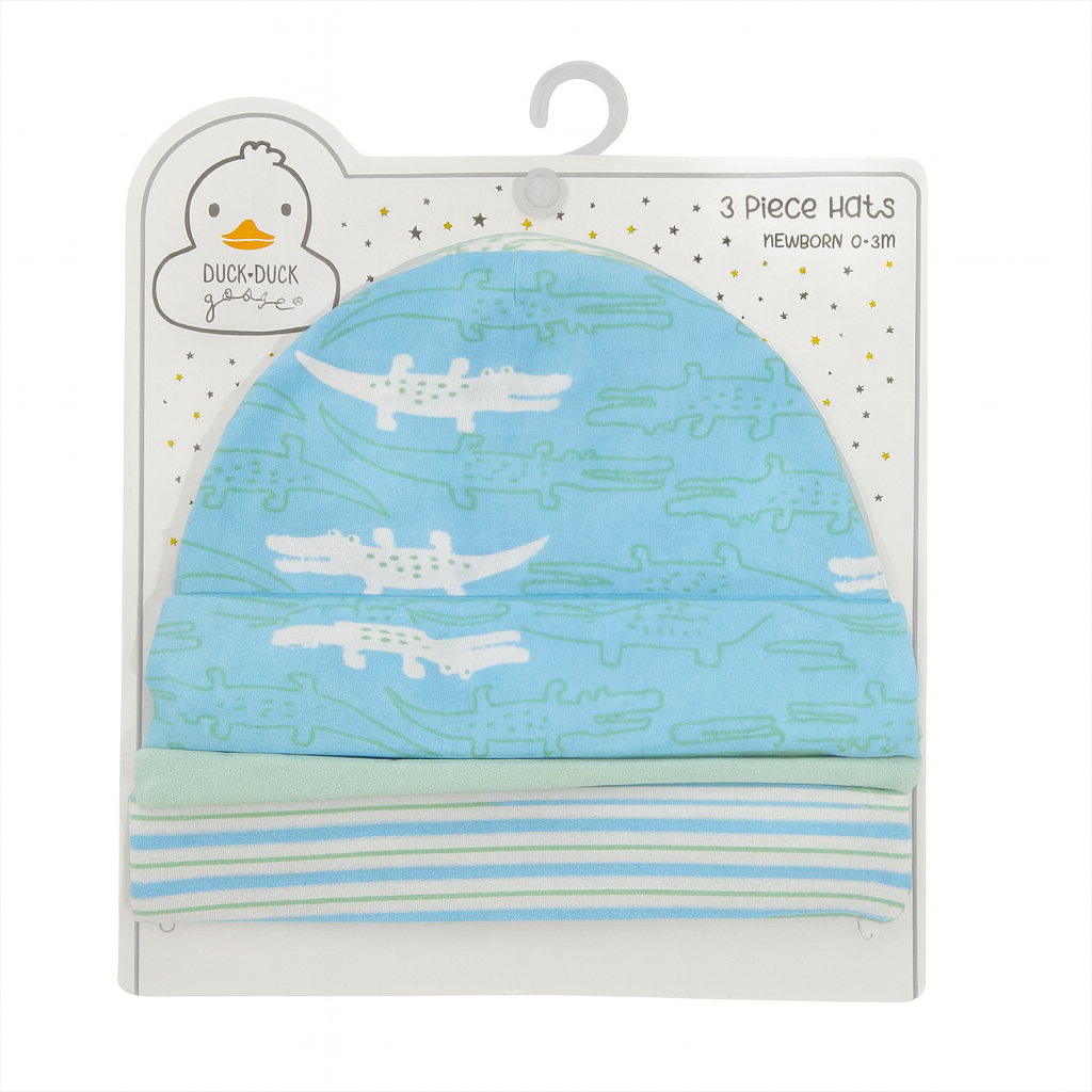 Duck & Duck Crocodile 3 Piece Cap Set