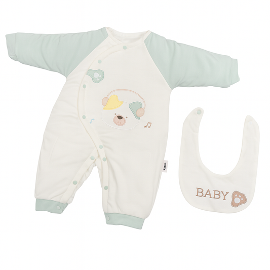 Music Pupp Quilted 2 Piece Romper Set