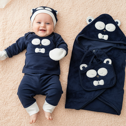 Sleepy Bow Bear 7 Piece Winter Starter Set